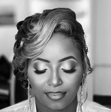 Bridal makeup close-up by Being Lillian